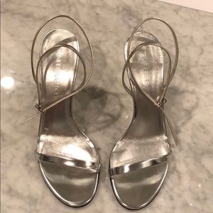 Tamara Mellon Silver Sandals